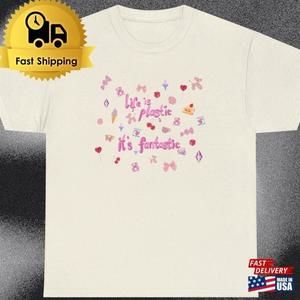 Life Is Plastic Its Fantastic Barbie Retro Movie Tee T-Shirt